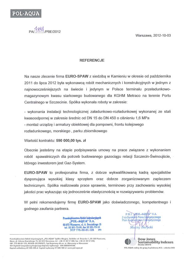 PolAqua Referencje