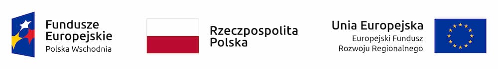 Baner na białym tle z logo Unii Europejskiej